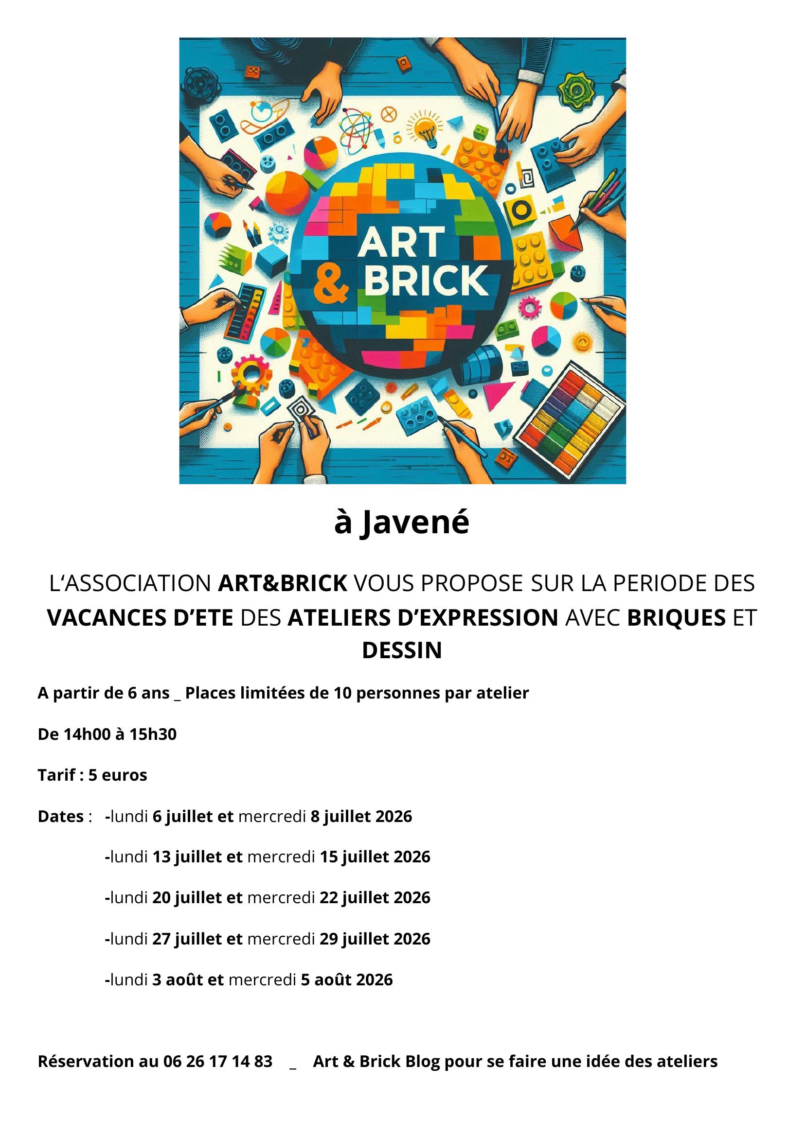 ateliers vacances été 2026