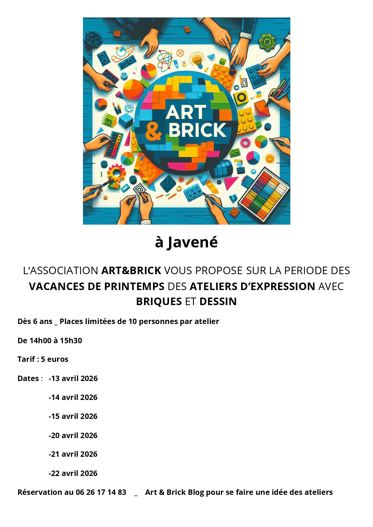 Ateliers d'avril a Javené